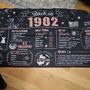 Back in 1982 Nostalgic Birthday Banner
